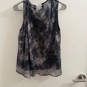 Abercrombie & Fitch Sheer Tank Top Black Gray Size M